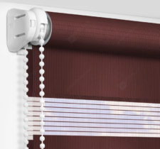 Рулонные шторы День-Ночь - Монца бордовый 77