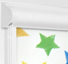 Рулонные кассетные шторы УНИ - Звездочки