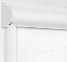 Рулонные кассетные шторы УНИ - Анже блэкаут белый
