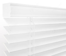 Деревянные жалюзи 50 мм, цвет белый 50K-52