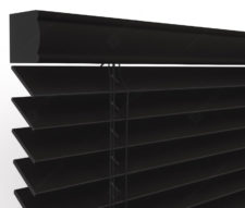 Деревянные жалюзи 50 мм, цвет черный 50K-63