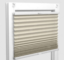 Шторы Плиссе - Аскона светло-бежевый на пластиковые окна